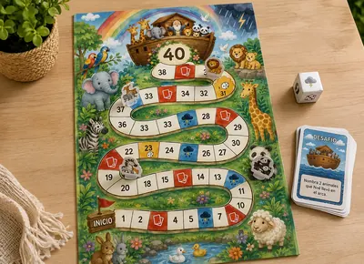 Tablero del juego Arca de Noé