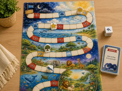 Tablero del juego El Laberinto de la Creación
