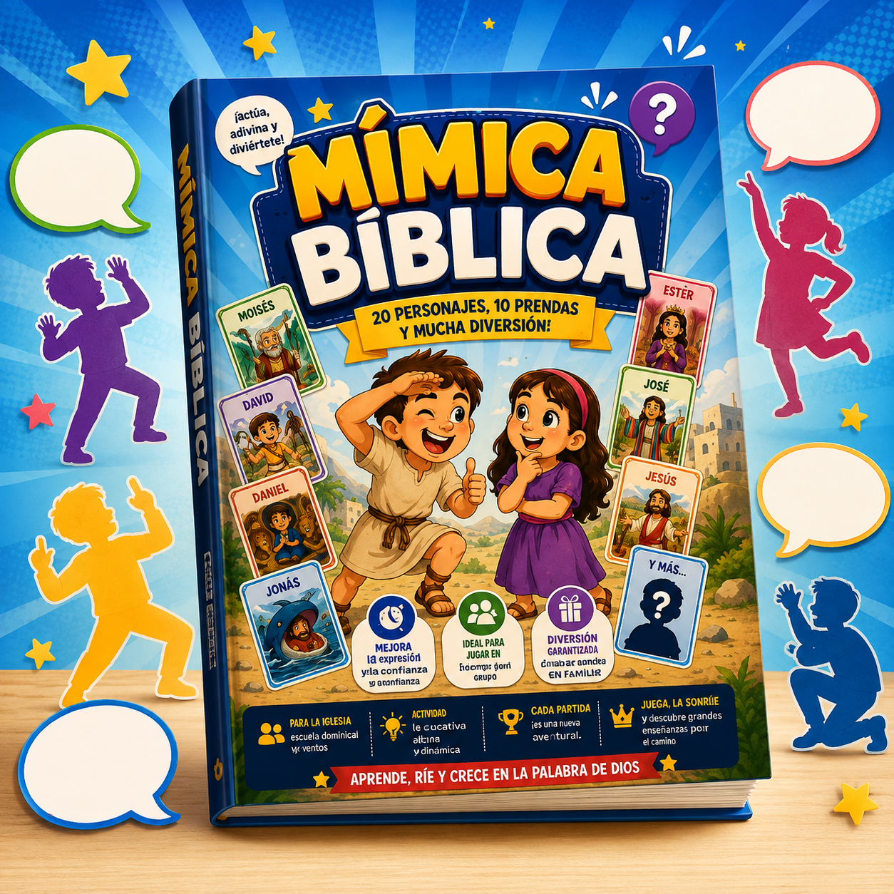 MÍMICA BÍBLICA: 20 PERSONAJES, 10 PRENDAS Y MUCHA DIVERSIÓN!